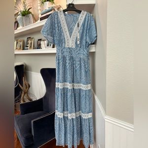 Eli’s Tahari eyelet maxi dress- NEW